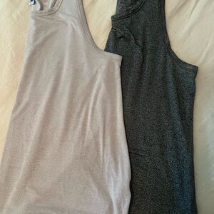 Old Navy Luxe Tanks- Black and Cream